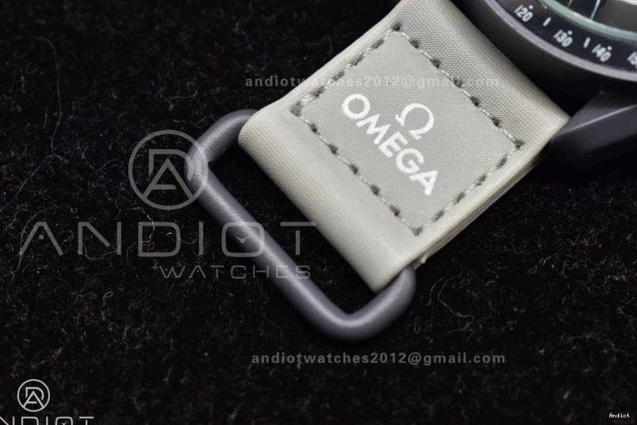 Moonwatch Mercury Strap Mission Omega on Nylon Quartz Swatch to Bioceramic x 0317